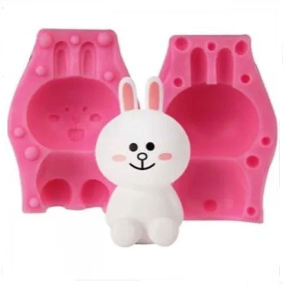 Molde De Silicone Coelho 3D, Páscoa