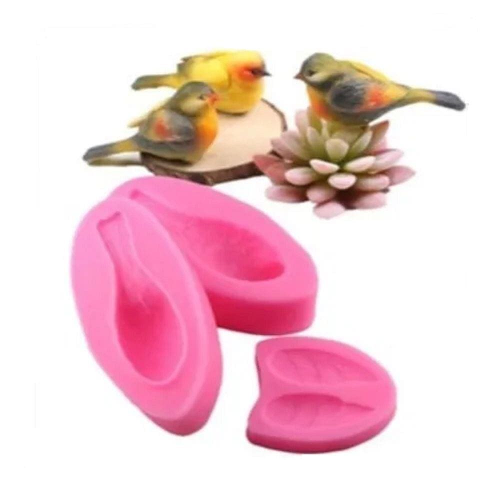 Molde De Silicone Pássaro 3D