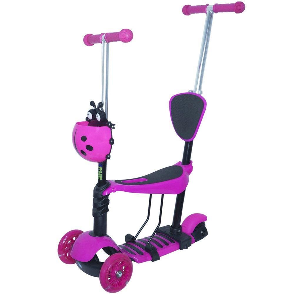 Patinete Infantil 3 Rodas 3x1 Scooter Cadeirinha Assento Empurrador Triciclo Importway BW-048