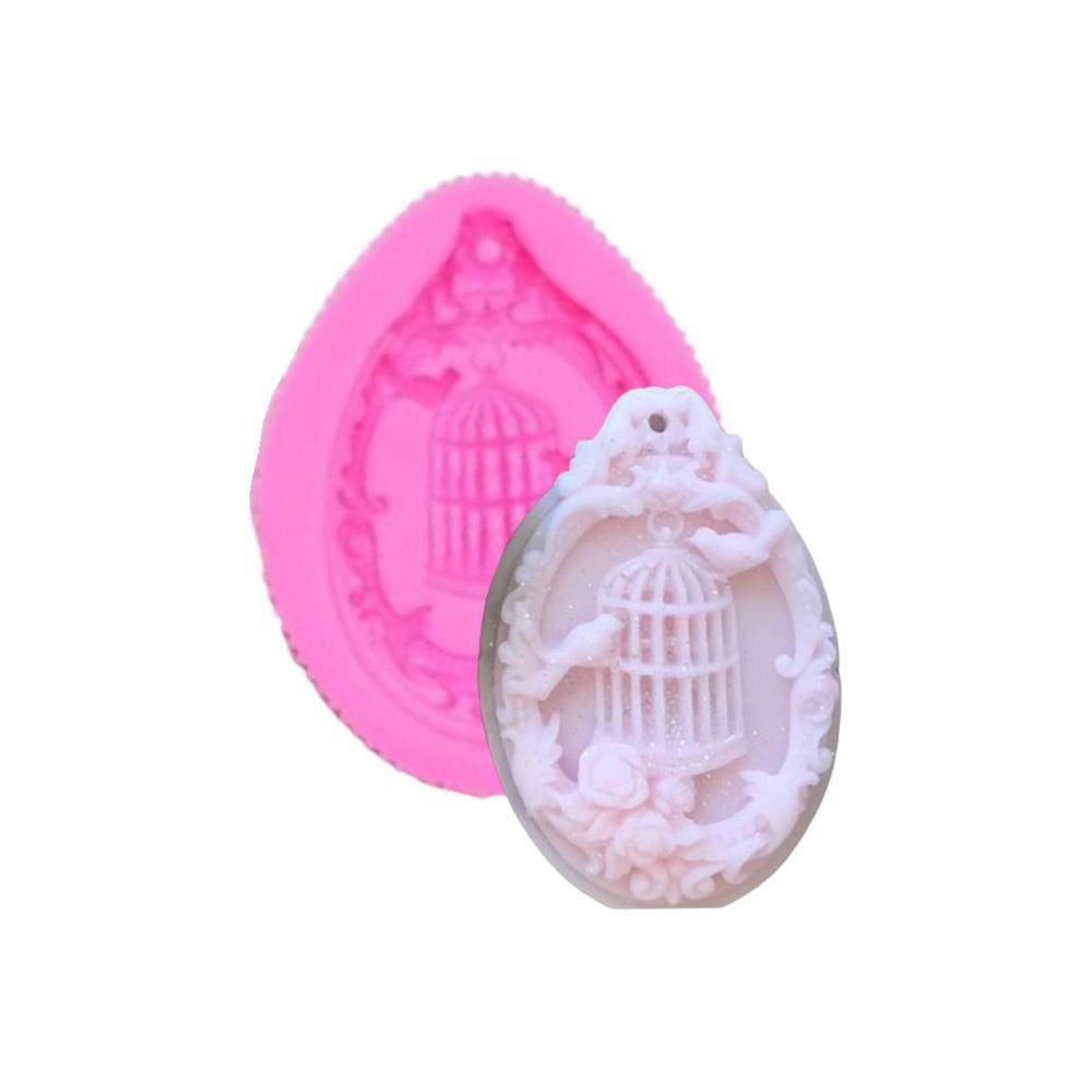 Molde De Silicone Moldura, Gaiola, Pássaro