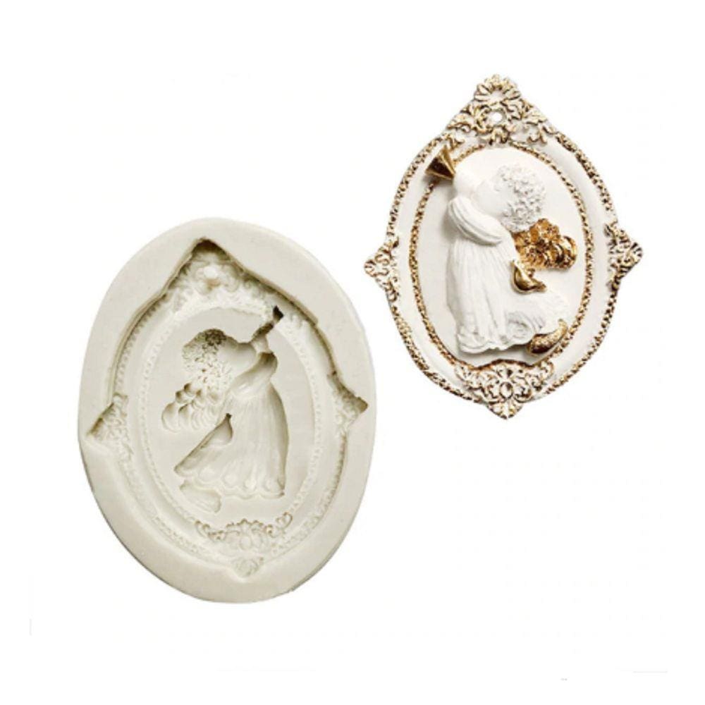 Molde De Silicone Moldura, Anjo, Batizado