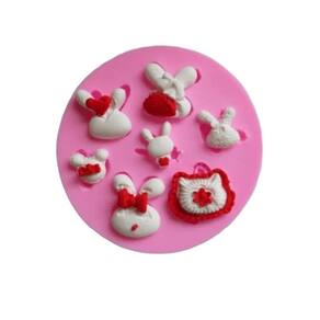 Molde De Silicone Páscoa, Coelhos