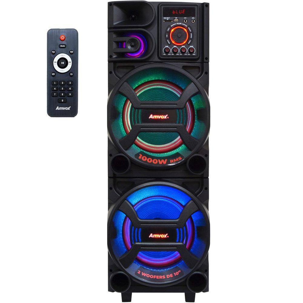 Caixa De Som Amvox 1000w Rms Promo o Gol De Pix Casas Bahia