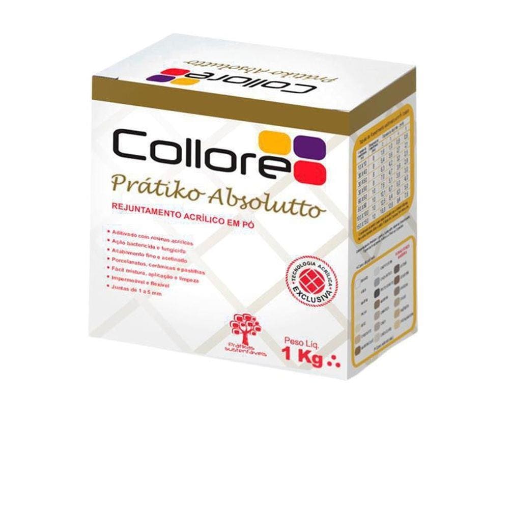 Rejunte Acrílico Para Piscina Absoluto Cor Branco Gelo 1Kg