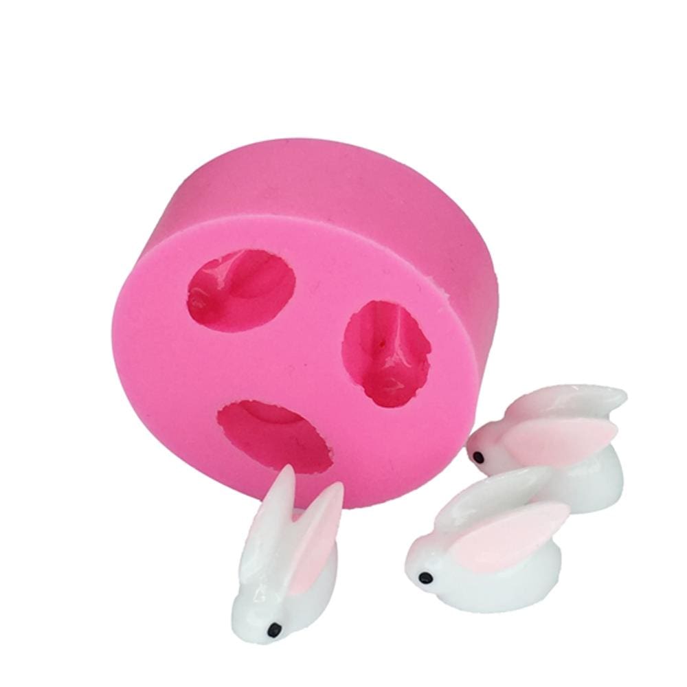 Molde De Silicone Páscoa, Coelhos