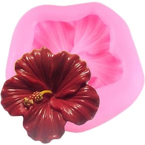 Molde De Silicone Flor, Hibísco