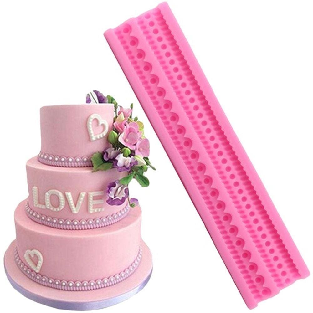 Molde De Silicone Acabamento Cordão