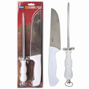 Conjunto Assador 2 Peças Faca 9 E Chaira - Mor 3345
