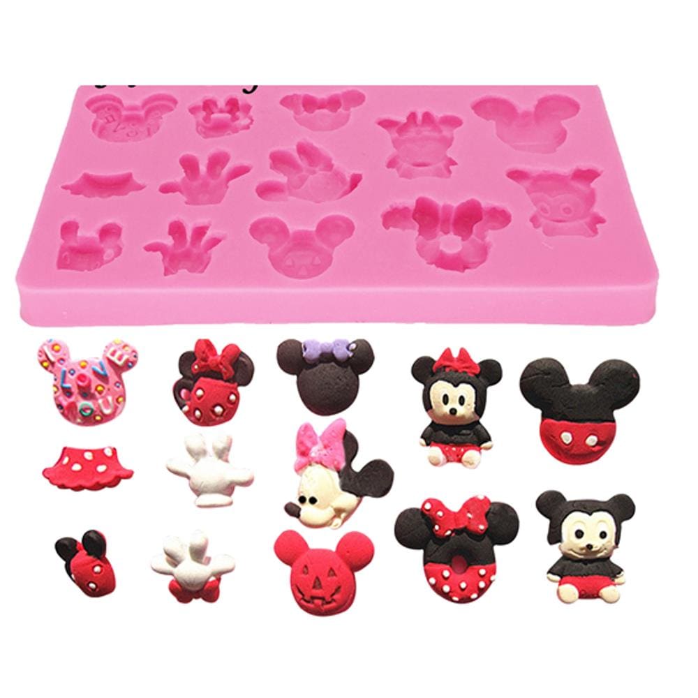 Molde De Silicone Mickey E Minnie