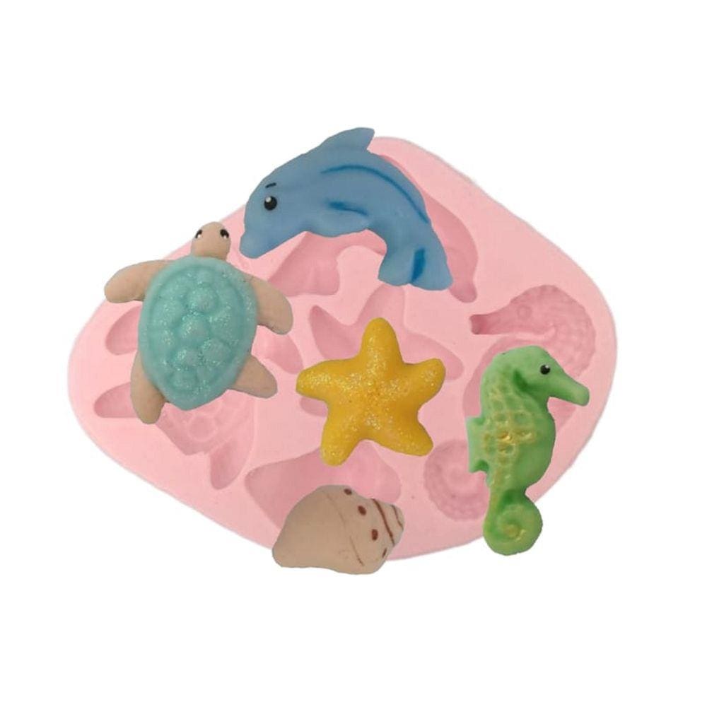 Molde De Silicone Fundo Do Mar