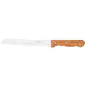 Faca para Pão Tramontina Dynamic com Lâmina de Aço Inox e Cabo de Madeira Natural 8" Tramontina