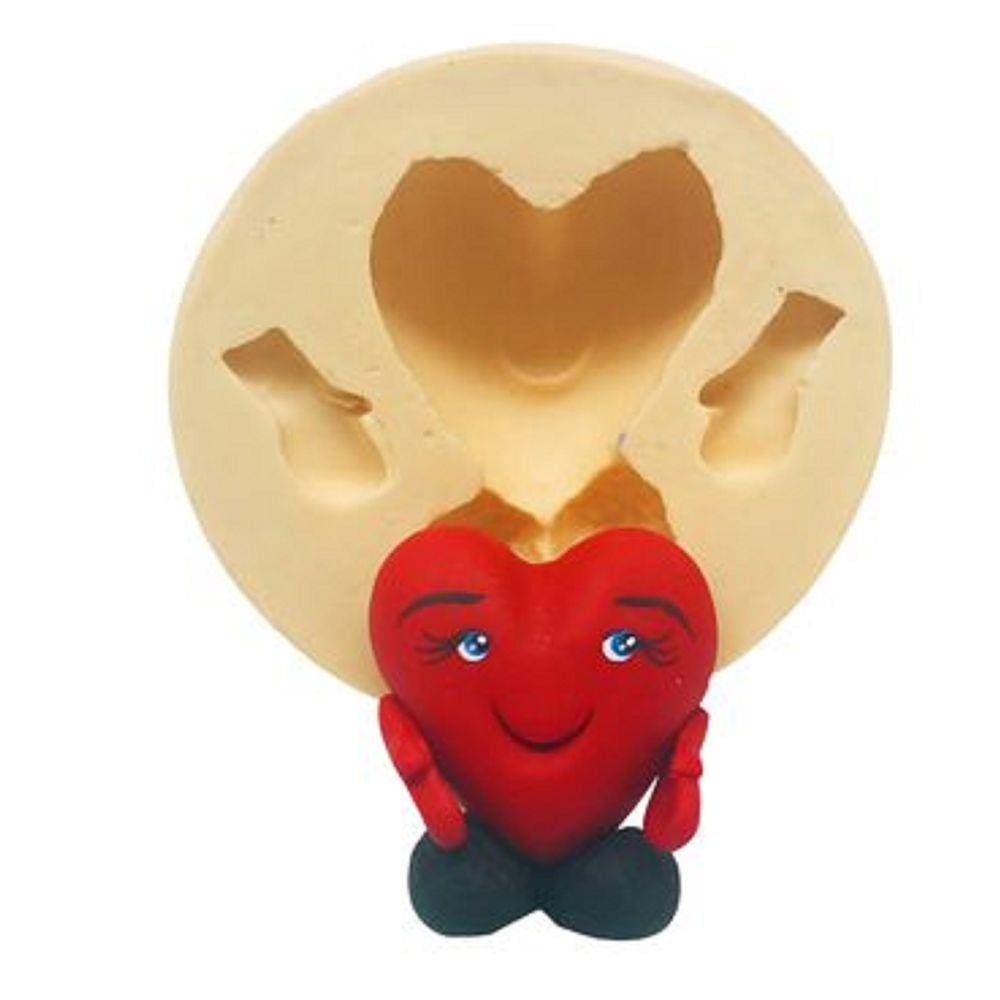 Molde De Silicone Coração, Braços, Pernas