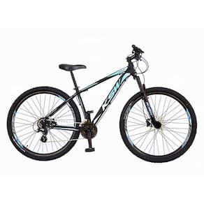 Bicicleta Aro 29 KSW XLT 2020 Altus 24v e Trava Preto com Azul 17