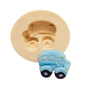 Molde De Silicone Onibus, Transporte, Carro, Brinquedo