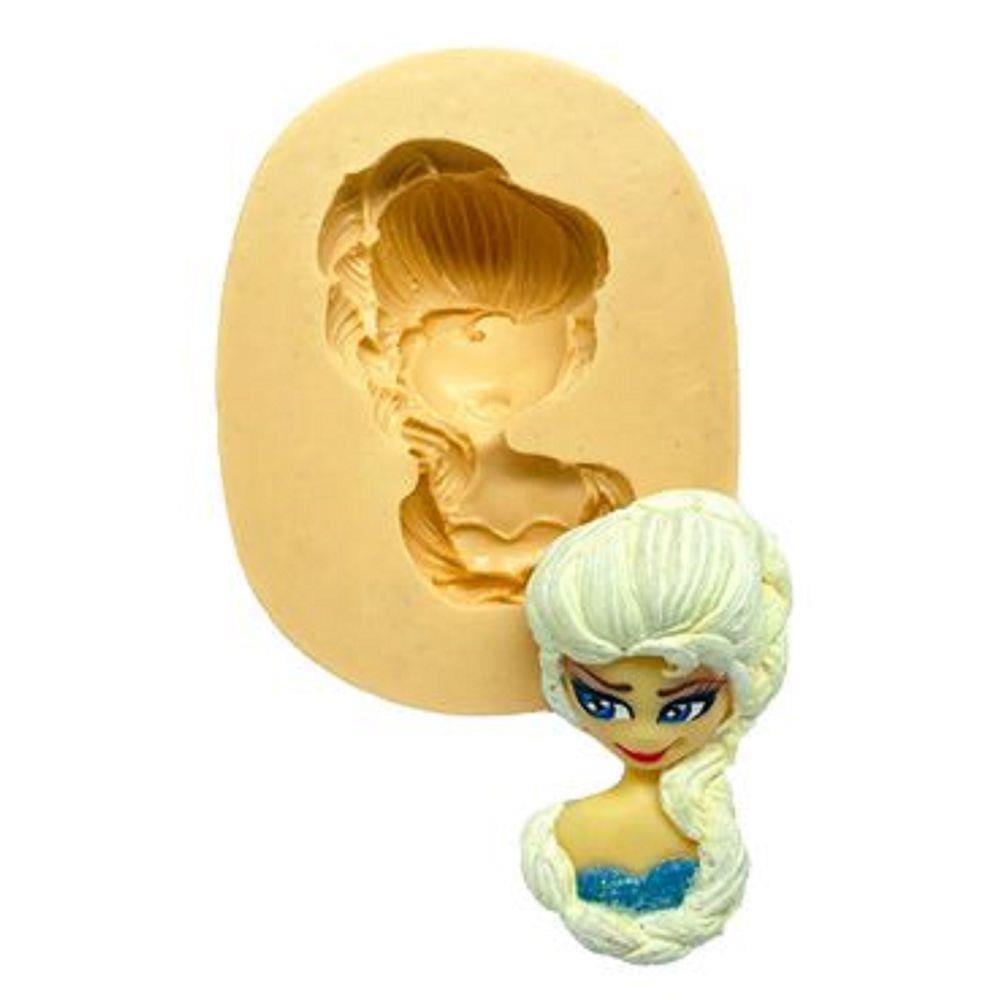 Molde De Silicone Elza, Frozen Rosto
