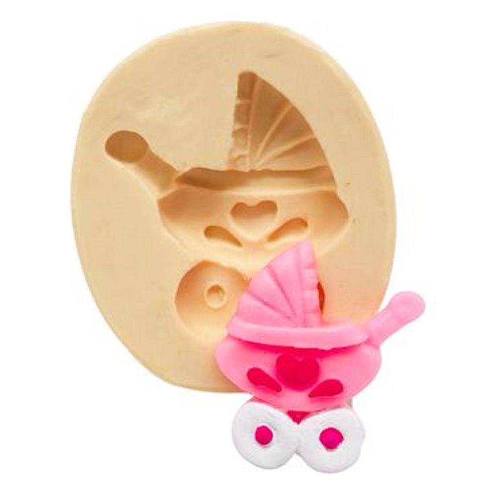 Molde De Silicone Carrinho De Bebe
