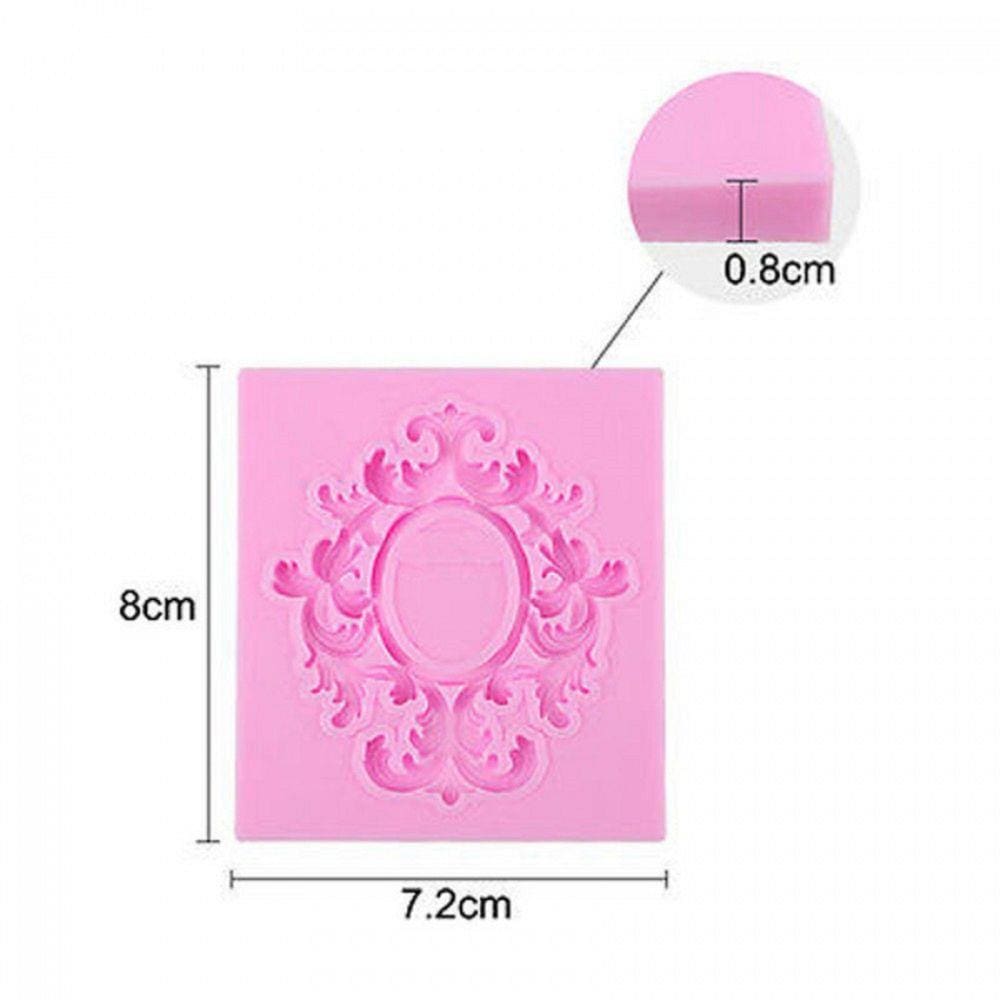 Molde De Silicone Moldura Realeza