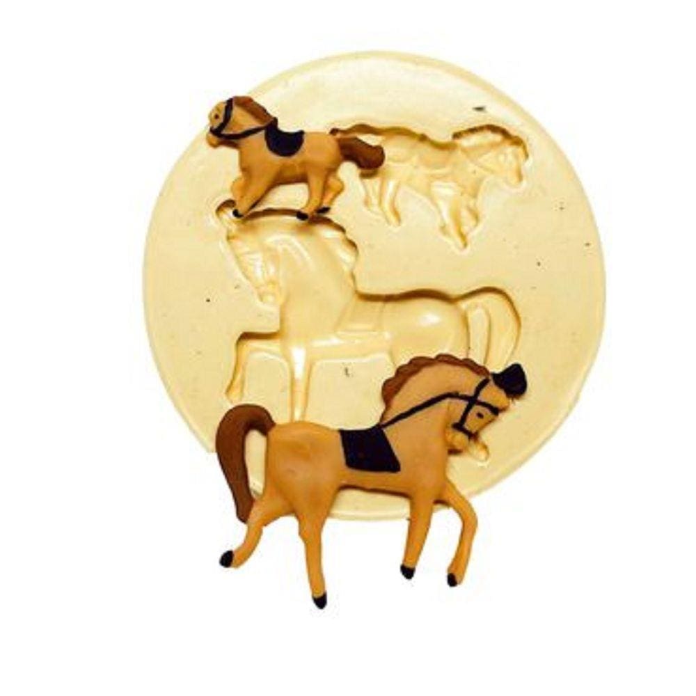 Molde De Silicone Cavalos