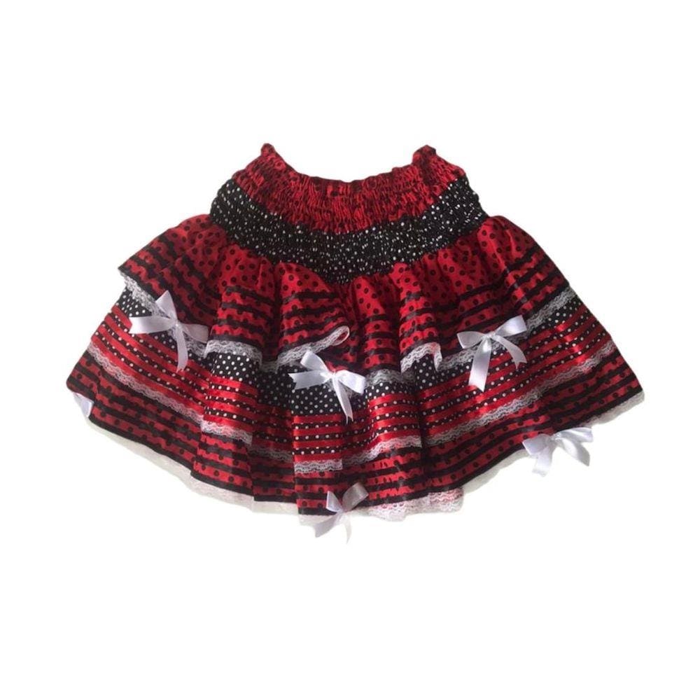 Roupa festa junina infantil saia hot sale e blusa