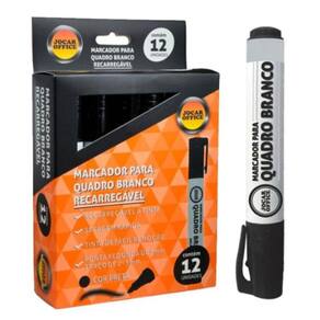 Pincel Quadro Branco Jocar Recarregável Preto