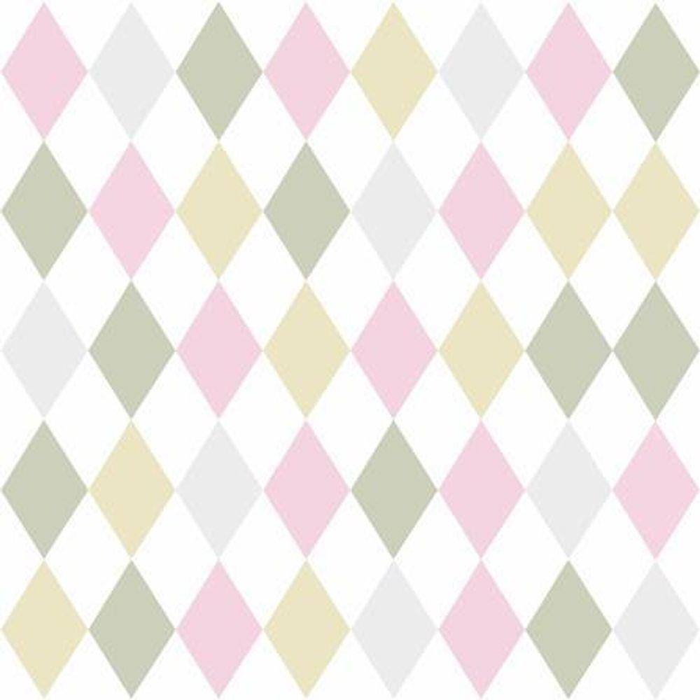 Papel de Parede Xadrez - Mod 019 Rosa