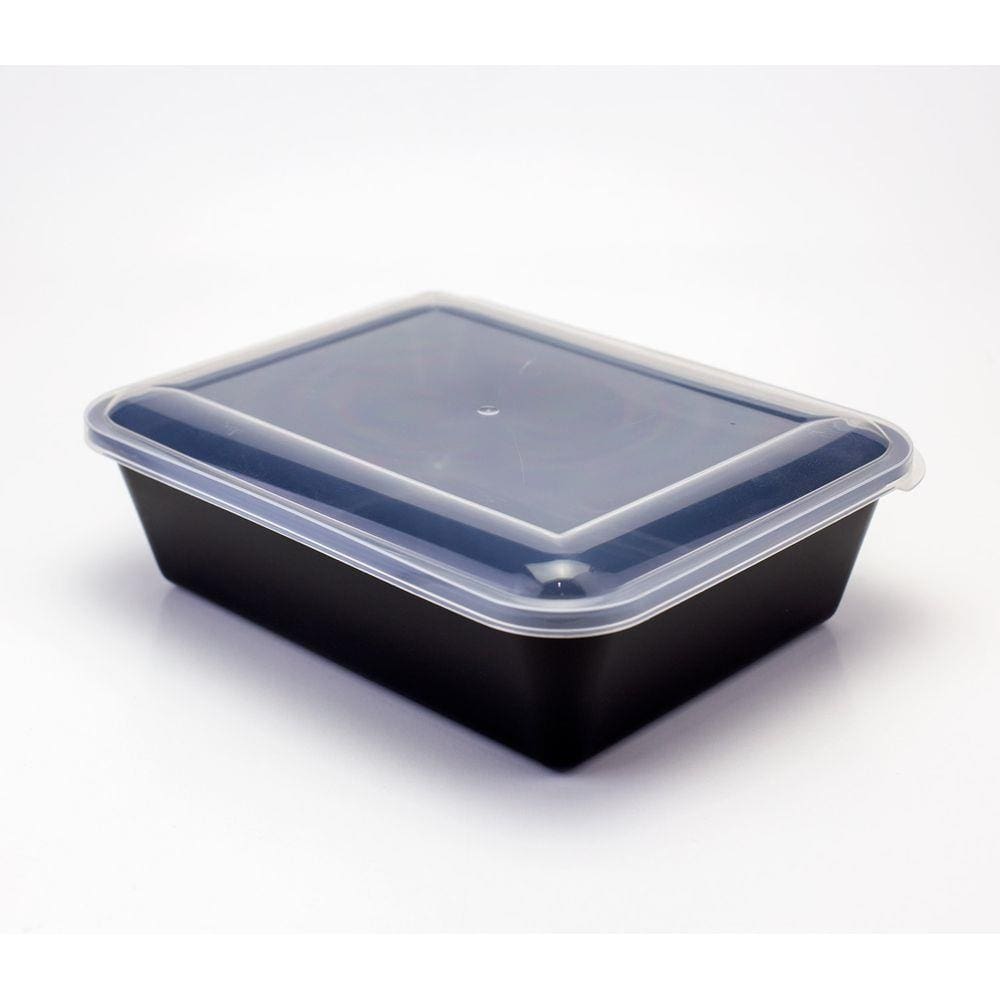 Embalagem Plastica R-41 Preto c/tampa Reflet Delivery (10un)