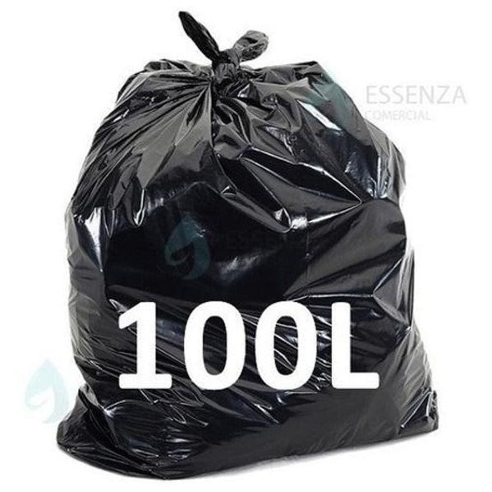 Saco De Lixo 100 Litros Reforçado 100Un 0,12