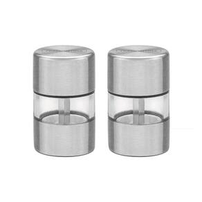 Conjunto de Moedores para Sal e Pimenta Tramontina Realce em Aço Inox e Acrílico com Moinho em Cerâmica 2 Peças Tramontina