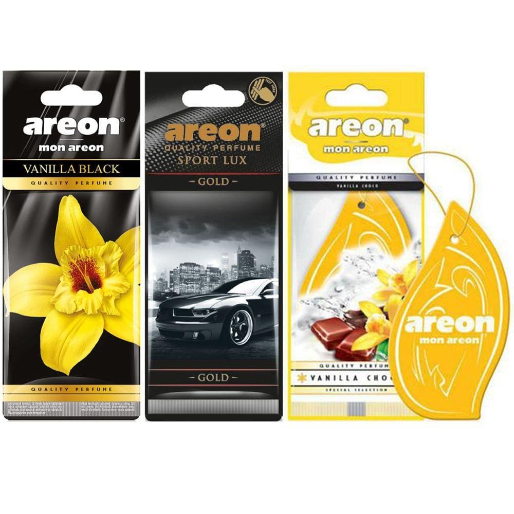 Kit 3 Perfumes Pra Carro Cheirinho Aromatizador Areon Aromas