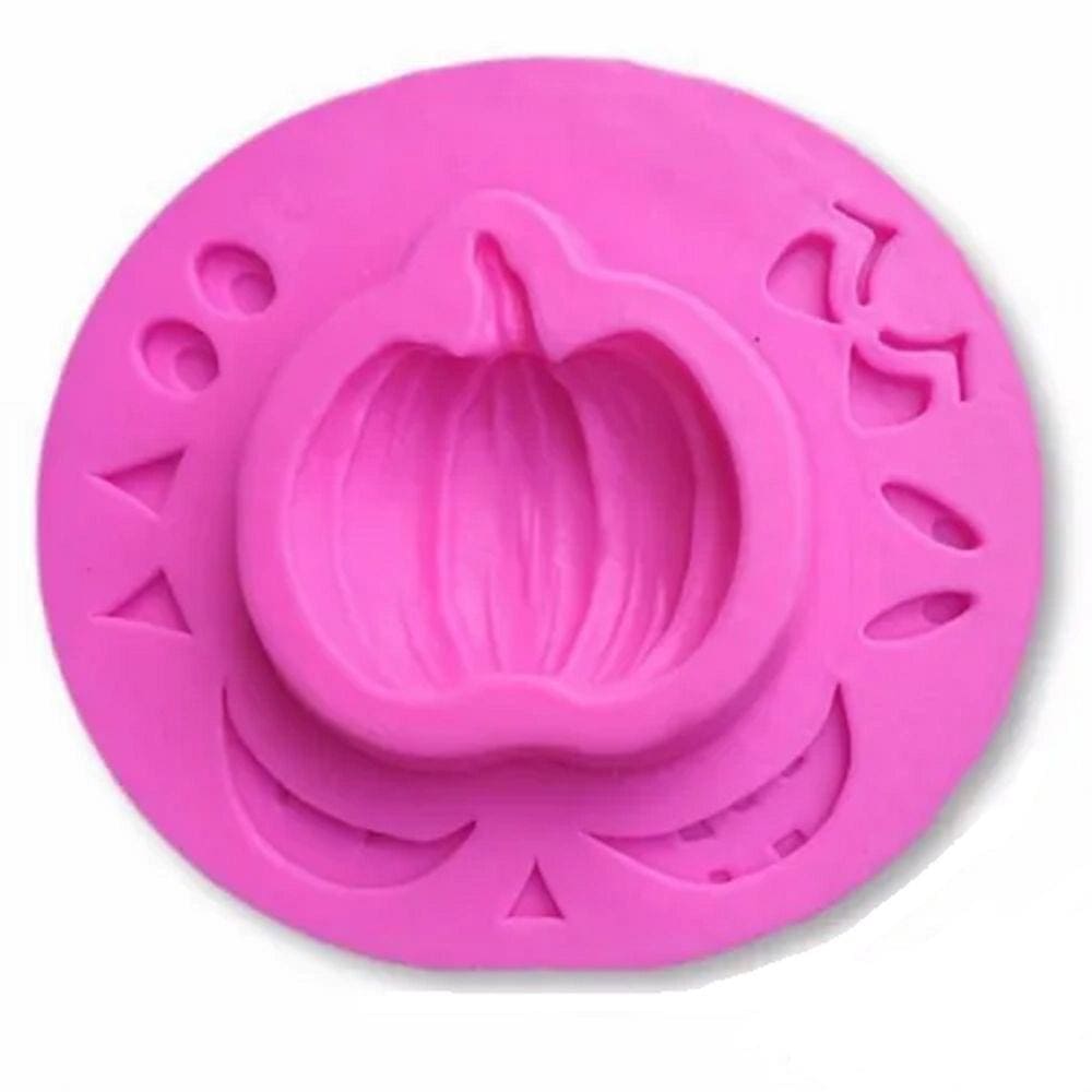 Molde De Silicone Halloween, Abóbora