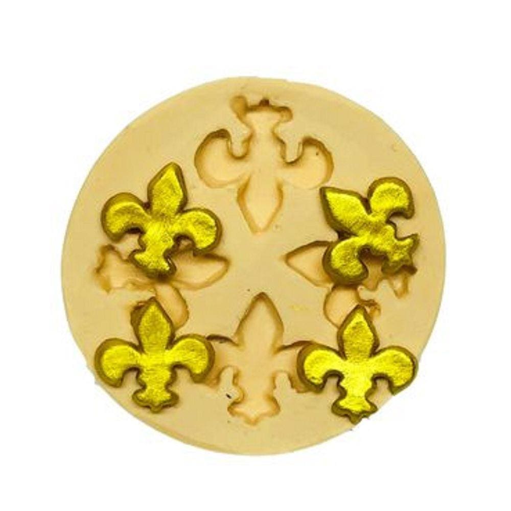 Molde De Silicone Flor De Lis