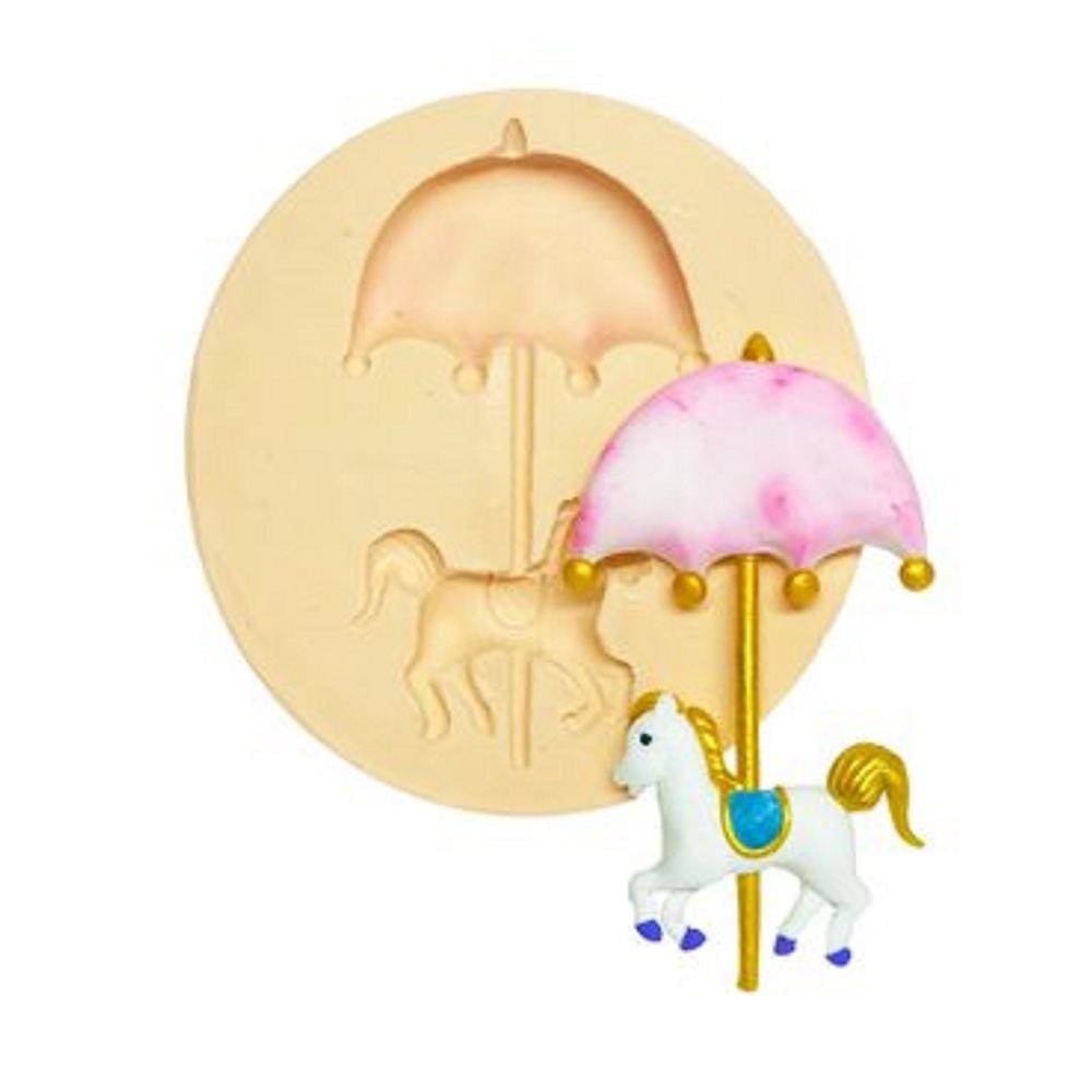 Molde De Silicone Cavalo Carrossel