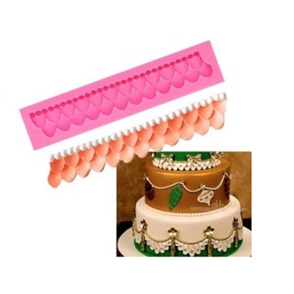 Molde De Silicone Acabamento, Babado