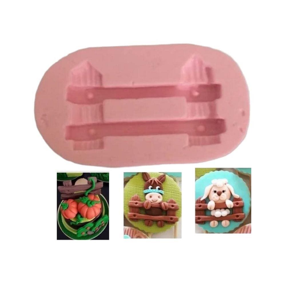 Molde De Silicone Fazenda, Jardim, Cerca