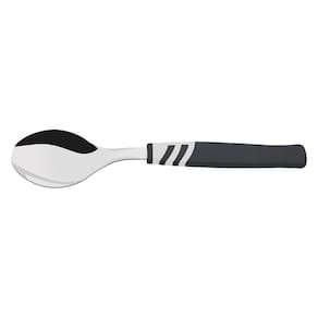Colher para Sobremesa Amalfi Tramontina Aço Inox e Cabo Preto Tramontina