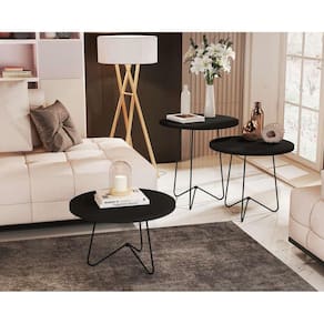 Mesa Centro Luxo Preto Fosco 8004 JB Bechara