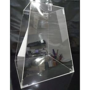 Urna Em Acrílico Transparente (cristal) C/ 27cm De Altura