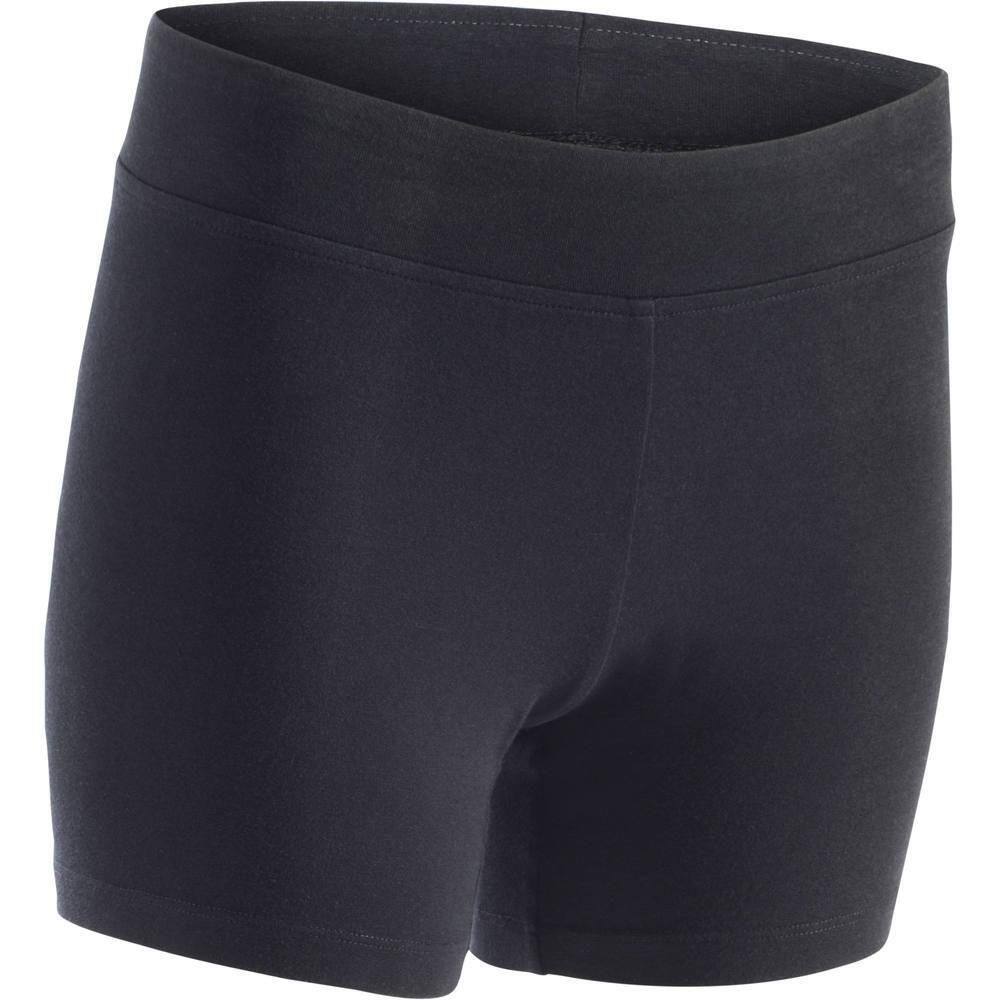Shorts Feminino FIT+ 500 Slim Curto Preto