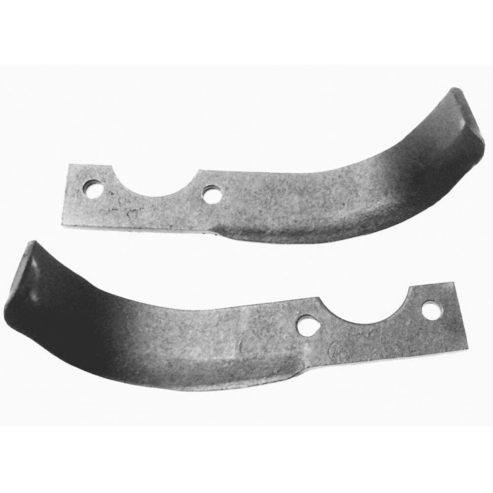 Kit com 2 Lâminas Enxada Rotativa Tratorito Branco B4t 6,5cv / Bd 5cv Lado Esquerdo e Direito Branco Motores