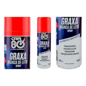 Graxa Branca De Lítio Spray 300ml Car80