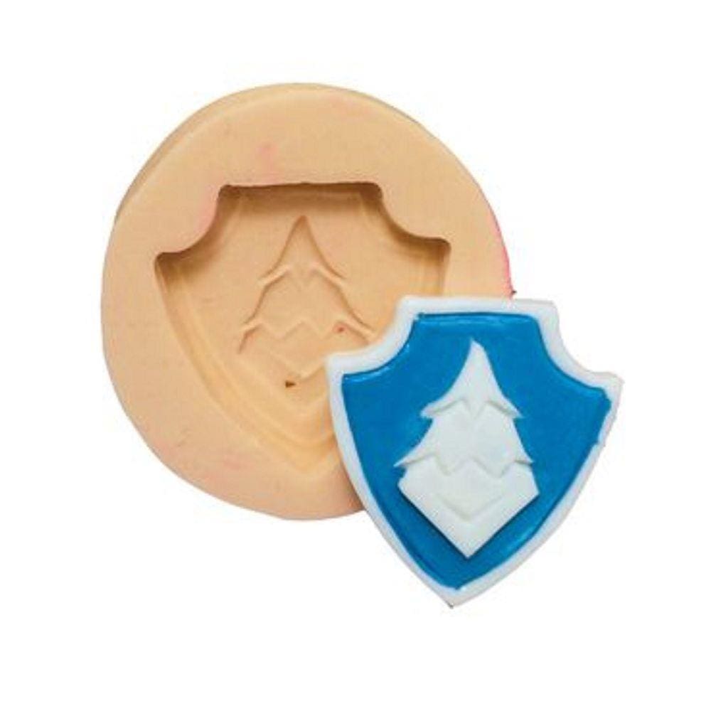 Molde De Silicone Escudo Everest, Patrulha Canina, Resina, Confeitaria, Biscuit Molds Planet