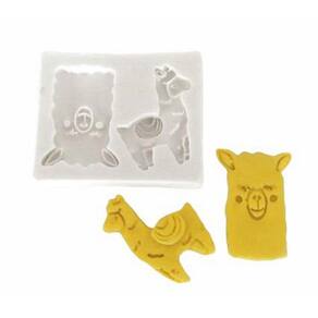 Molde De Silicone Lhama, Rosto E Corpo Da Lhama, Resina, Confeitaria, Biscuit Molds Planet