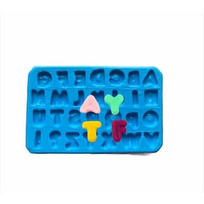 Molde De Silicone Alfabeto, Letras, Resina, Confeitaria, Biscuit Molds Planet