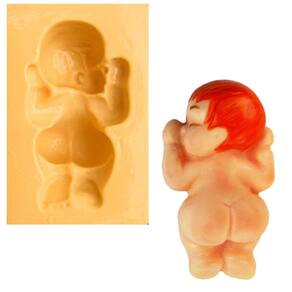 Molde De Silicone Bebe Deitado, Resina, Confeitaria, Biscuit Molds Planet