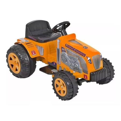 imagem-Tratorzinho Infantil Country Elétrico Amarelo 6v Biemme