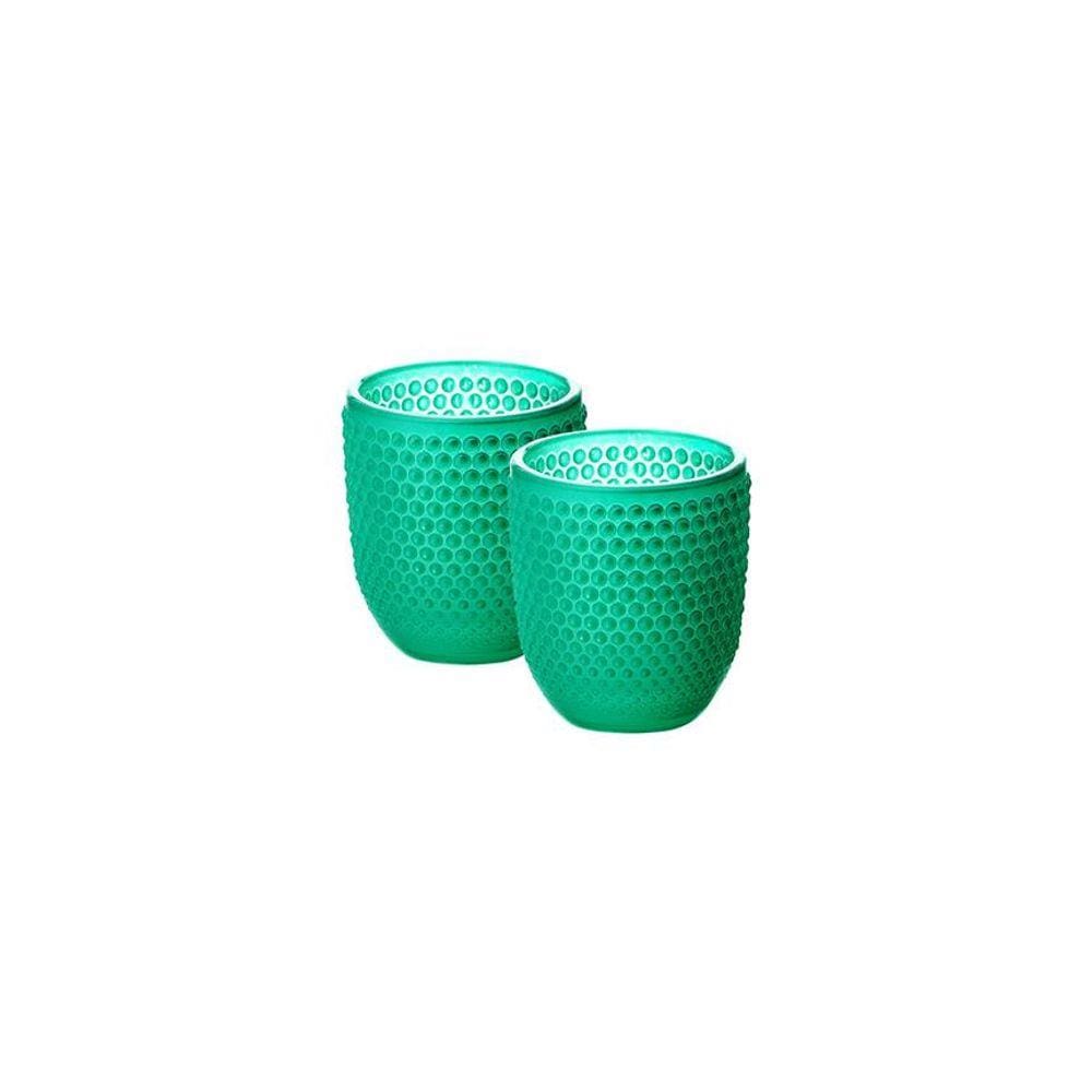 Conjunto de porta velas verde Hauskraft PVLA-002VD