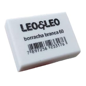 Borracha Branca Escolar N 60 Caixa Com 60 Unidades