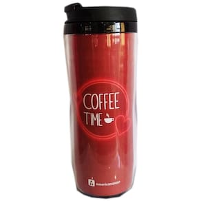 Copo Viagem Coffee Time 350ml Tampa Preta AmericanShop 10208