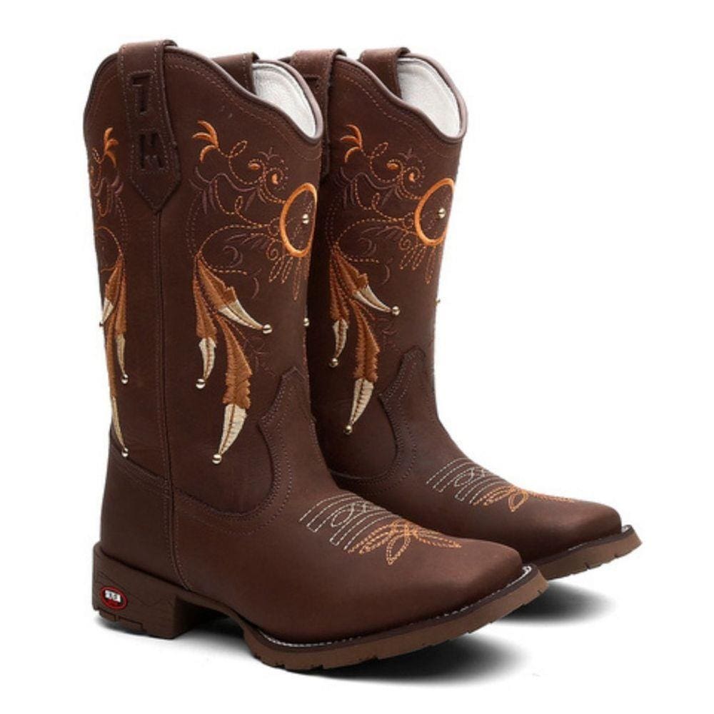 Bota Texana Feminina Sonhos Marrom 7MBOOTS