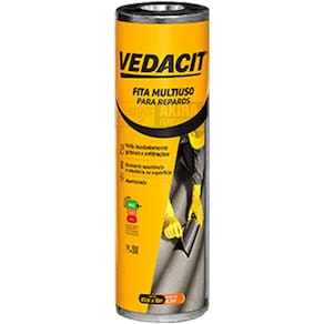 Manta Fita Asfaltica Auto Adesivo Multiuso Aluminio Vedacit 45cm 10m